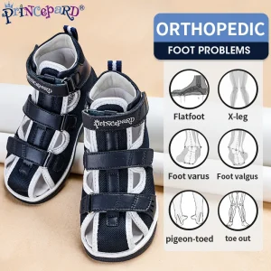 Princepard 2022 Children Orthopedic Shoes for Flat Feet Summer Kids Footwear Closed Toe Boys Girls Sandals with Ankle Support - AliExpress Children's Shoes