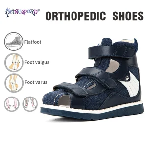 Princepard Denim Summer Breathable Closed Toe Sandals Children Orthopedic Shoes with High Back for Clubfoot Ankle Support Care - AliExpress Children's Shoes