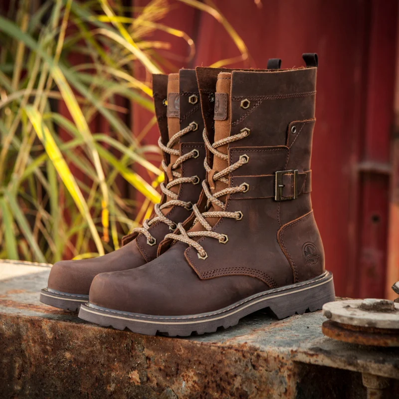 Cowhide Hiking shoes Men Waterproof Hunting boots Tactical Desert Snow boot Fur Ankle Trekking Women walking Motorcycle Sneaker - AliExpress Sneakers