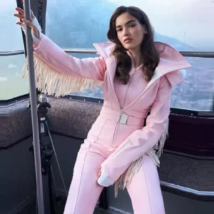 Chic Ski Jumpsuit Fringe Hooded Waist-belted Snow Outfit Women Winter Trendy Sporty Stylish Warm Outfit - AliExpress Jumpsuits&Rompers