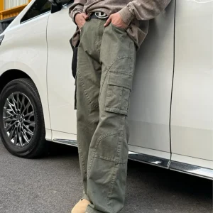 American Sle Cleanfit Men's Work Pants Multiple kets Spring Autumn Straight Leg Micro Flare Waed Casual Trousers - AliExpress Pants