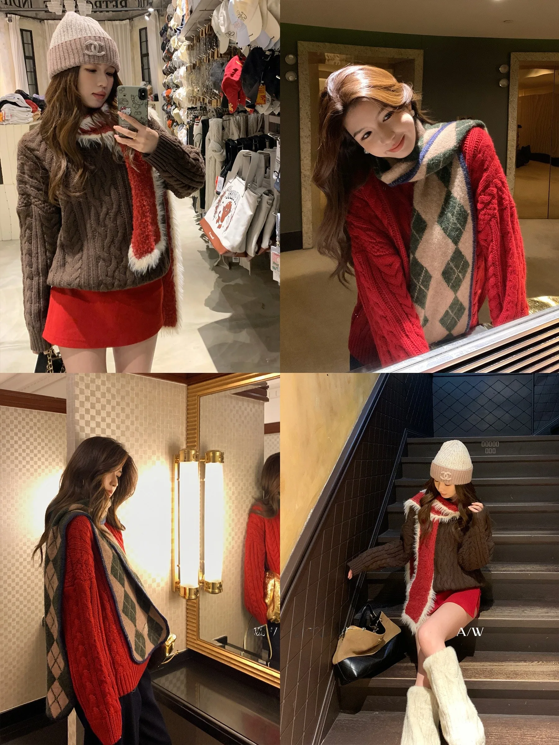 Loose Fit Knitted Wool Sweater Long Sve Crew Ne Patterned Casual Sle Women's Autumn Winter Faion Versatile White Yarn - AliExpress Sweaters&Jumpers