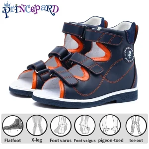 Kids Orthopedic Sandals Princepard Boys Corrective Shoes Children Flatfeet Footwear for Clubfoot Toe Walking Arch Support - AliExpress Children's Shoes