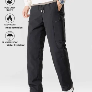 Waterproof down Ski Pants Men's Outdoor Sports Fce 90 Du down Trousers for Winter Windproof And Snowproof Casual Sle - AliExpress Pants