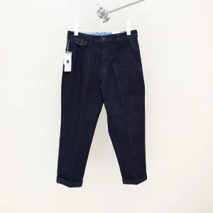 BEAMS PLUS ready-to-wear washed twill pleated tapered khaki pants - AliExpress Pants