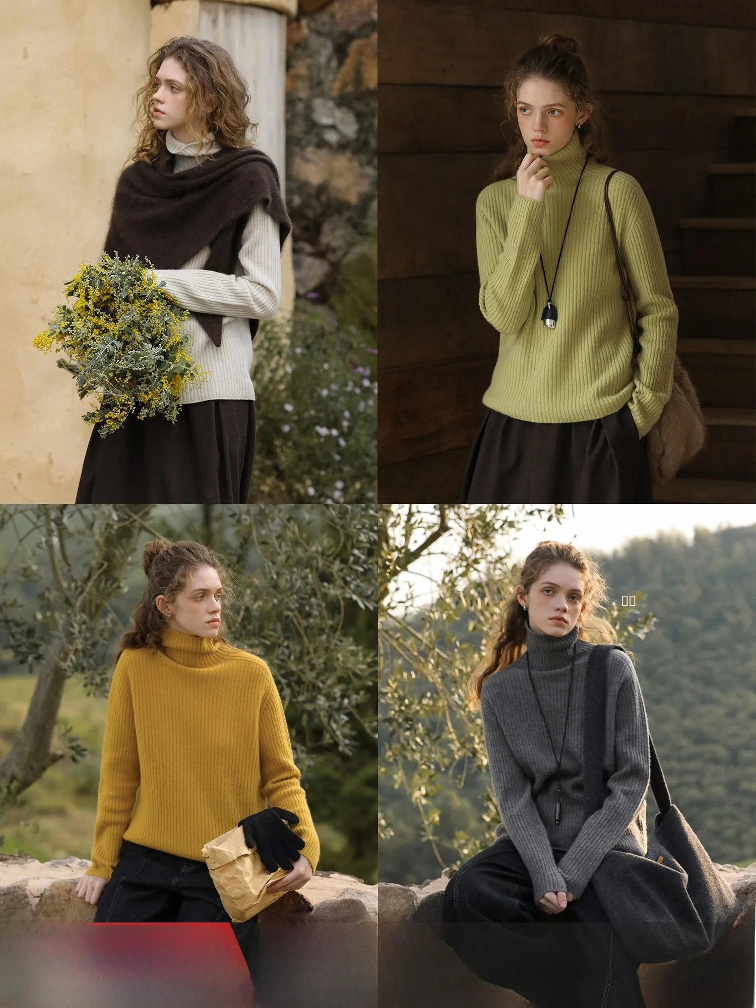 MELLIIY Winter Women's Knitted Wool Base irt High Collar Loose Fit Four Colors Optional Casual Sle Long Sve Soft Wool - AliExpress Sweaters&Jumpers