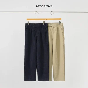 Men's Corduroy Straight Leg Casual Pants Autumn High Waist Loose Fit Versatile Comfortable Long Trousers Faionable Streetwear - AliExpress Pants