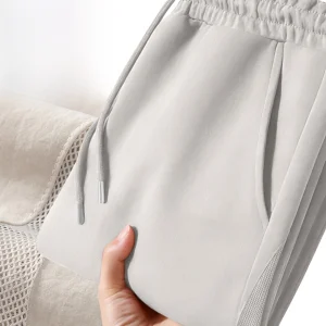Men's Lightweight Breathable Casual Pants Summer Loose Straight Leg Spor Trousers Comfortable Elastic Waist - AliExpress Pants