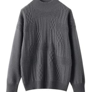 ADDONEE Women 100% Cashmere Sweater Mock Neck Pullover Autumn Winter Thick Soft Cashmere Knitwear Vintage Luxury Style Tops - AliExpress Sweaters&Jumpers