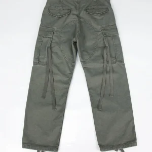 Heavy old washing water American retro casual straight loose multi-bag M65 overalls - AliExpress Pants