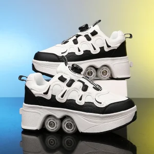Children's big wheel walking shoes, outdoor roller skates, extendable wheel roller skates, teenagers sneakers kids Gift - AliExpress Sneakers