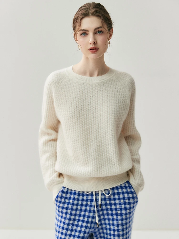 Women's 100% Cashmere Sweater Thick Cashmere Knit O-neck Long Sleeve Pullover Autumn Winter High Quality Female Knitwear Tops - AliExpress Sweaters&Jumpers