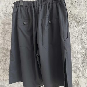 TOP-YAMAMOTO Japanese original design sense five-part pleated shorts in solid color - AliExpress Pants