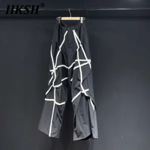 HKSH Original Niche Design 2025 Spring Men's Tide Dark Cargo Pants Loose Casual Straight Safari Style Punk Y2K Women Chic HK4586 - AliExpress Pants