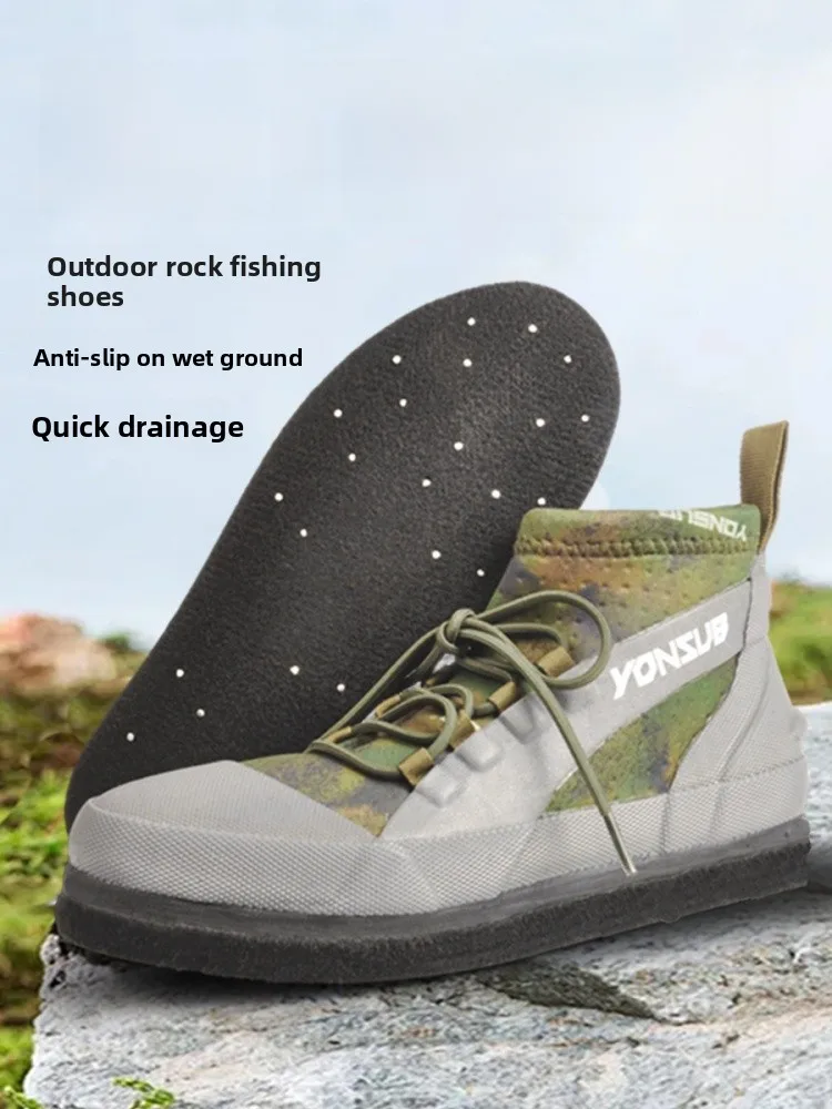 Yonsub Profional Fiing oes Men's Outdoor Sea Fiing Slip-Resistant Waterproof Fur Bot Steel Nail Outdoor Boots - AliExpress Sneakers