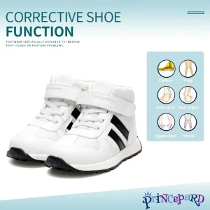 Princepard Orthopedic Children Shoes High Top Leather Pink Blue Color Corrective Sneakers with Arch Support Foot Protection - AliExpress Children's Shoes