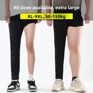 plus Size Men's Loose Sports Pants Straight Leg Casual Trousers for Heavy Men Spring Autumn New Sle Comfortable plus Size - AliExpress Pants