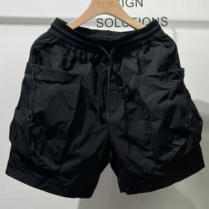 IT Ins Faion Workwear ort Pants Men's Summer Thin Qui Dry Dstring Large ket Functional Loose Five-Quarter Casual ... - AliExpress Pants