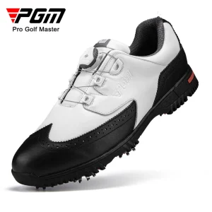 PGM Men's Golf Lace Activity Nail Knob Shoe Head Layer Leather Waterproof Sports Shoes XZ240 - AliExpress Sneakers