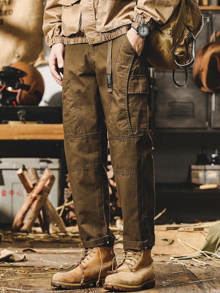 American Sle Retro Workwear Pants Men's Loose Straight Casual Outdoor Commuting Spring New Faion Brand Cotton Jeans - AliExpress Pants
