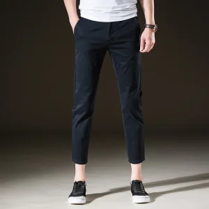 Pure Cotton Men's Casual Pants Straight Leg Slim Fit Cone ape Spring Autumn Sle Trendy Eighteen Pants Khaki Classical Sle - AliExpress Pants