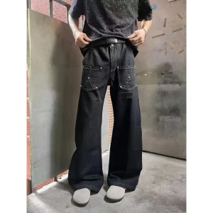 American Retro Cowboy Straight Leg Men's Denim Jeans CleanFi Casual Youthful Sle Tourist Wear Eighteen Pants - AliExpress Pants