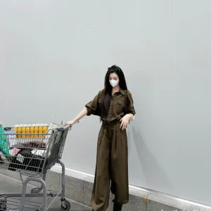 Faionable  Nesie for Tall Women Long Wide Leg Pants High Waist Commute Sle Spring Collection Comfortable Fit - AliExpress Jumpsuits&Rompers