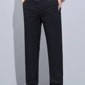 Summer Ice Silk Straight Leg Men's Thin Loose Casual Pants Qui Dry Sport Long Trousers Faionable Urban Sle Breathable - AliExpress Pants