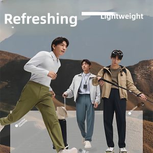 Bananain WB191 Men's Casual Straight Leg Pants Outdoor Wear Resistant Elastic Comfortable Soft Hiking Leisure Trousers - AliExpress Pants