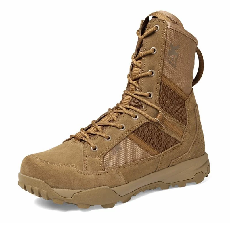 High Upper Tactical Boots Wear-resistant and Anti-slip Shoes Men's Hiking Training Desert Boots Outdoor Breathable Combat Shoes - AliExpress Sneakers