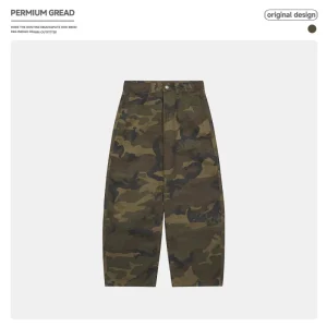 American Retro Street Camouflage Fce Lined Work Trousers Loose Fit Men's Autumn High Street Cool Versatile Knife  Pants - AliExpress Pants