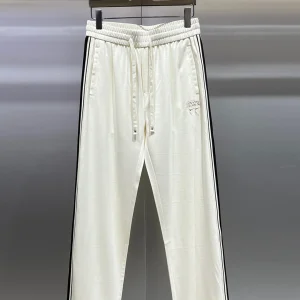 Comfortable Men's Straight Leg Casual Pants Spring Summer Trendy Brand Side Stripe Rope Tie Sports Pants Versatile Long Trousers - AliExpress Pants