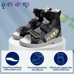 Kids Orthopedic Sandals with Corrective Ankle Brace High Back Arch Support for Girls Boys Prevents Flat Feet And Tip Toe Walking - AliExpress Children's Shoes