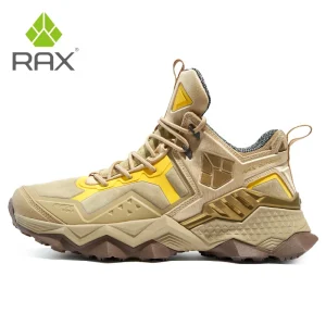 RAX Men Hiking Shoes Mid-top Waterproof Outdoor Sneaker Men Leather Trekking Boots Trail Camping Climbing Hunting Sneakers Women - AliExpress Sneakers