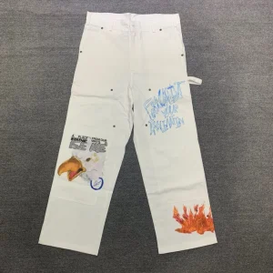 Cactus Ja High Street Workwear Casual Trousers Original Lightning Collaboration Loose Fit Straight Leg Youthful Energy Sle - AliExpress Pants