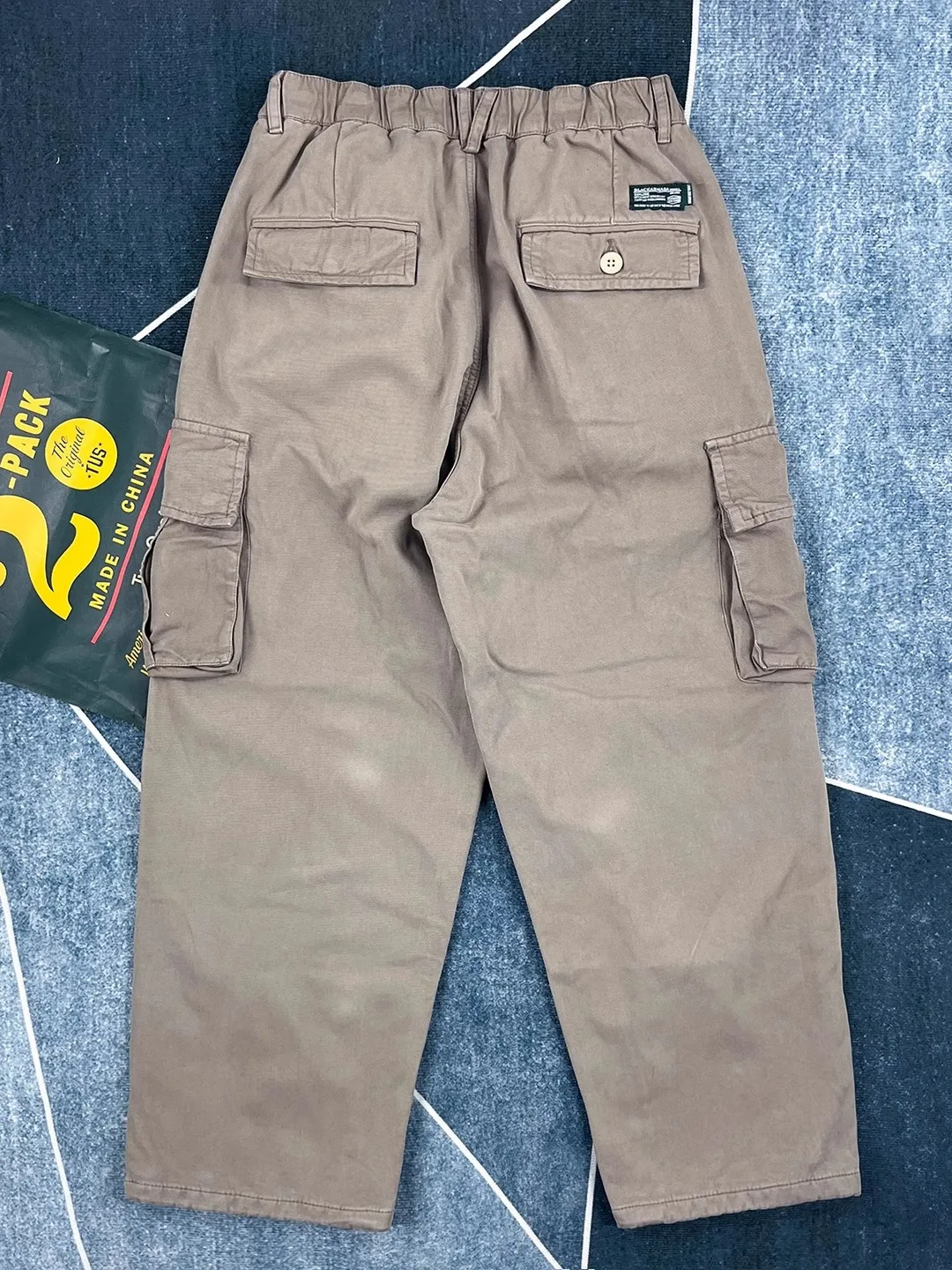 Thickened Fleece Autumn Winter Men's Casual Pants Loose Straight Leg Workwear Style Trousers Multiple Pockets Warm Fashionable - AliExpress Pants