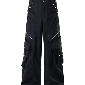 American Workwear Sle Loose Fit Men's Bla Straight Leg Casual Pants Zipper ket Spring Summer Autumn Faion Trend - AliExpress Pants