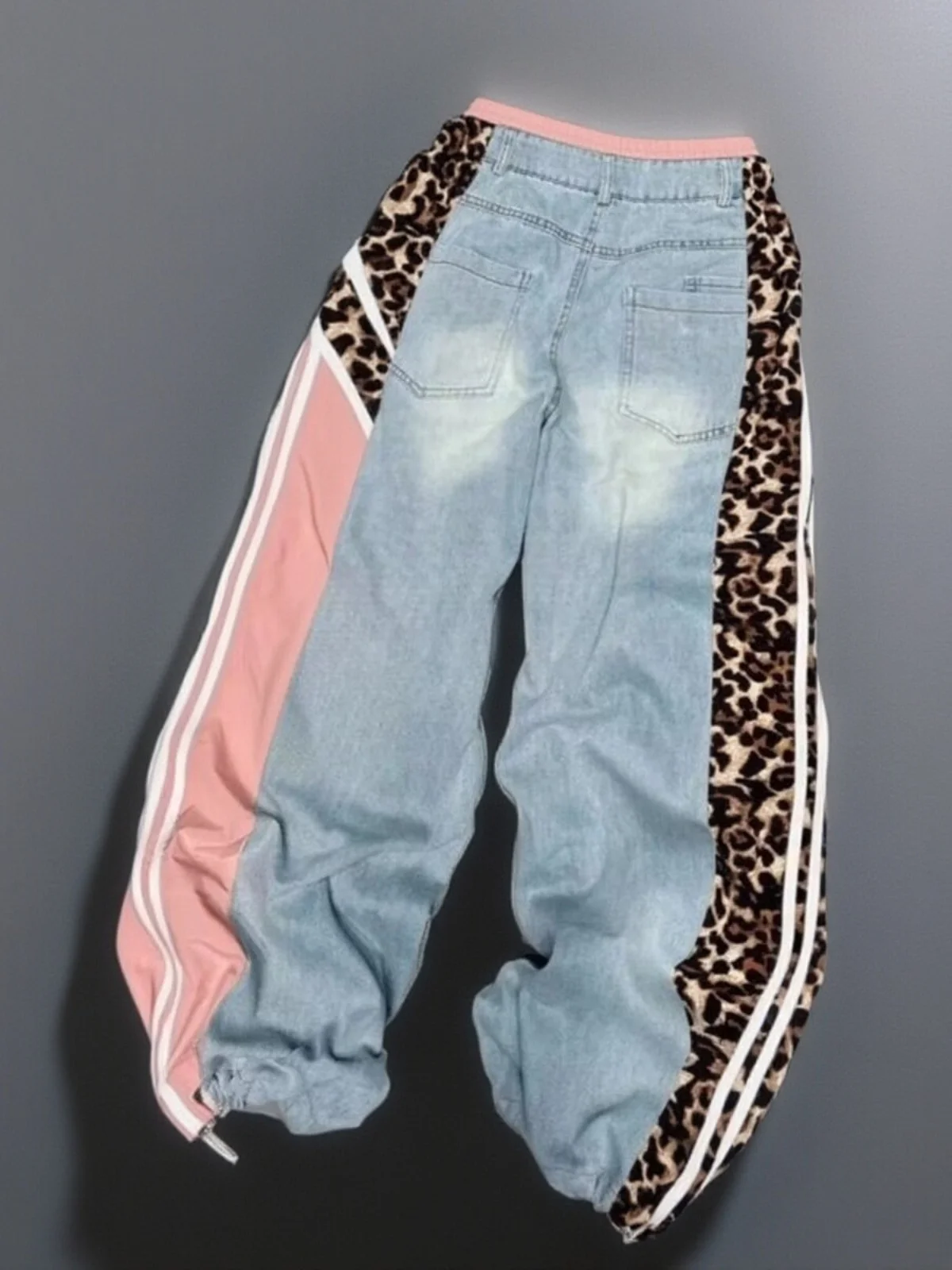 Leopard Print Straightleg Loosefitting Trousers Women's Casual Pants Loose Fit Straight Leg Design Button Waist Long Length - AliExpress Pants
