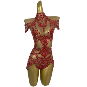 Sexy See Through Rhinestone Bodysuits Women Party One Piece Jumpsuits Club Pole Dance Performance Costumes Stripper Dancewear - AliExpress Jumpsuits&Rompers