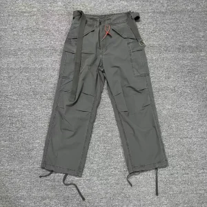 FAR 25ss Korean Trend Spring Summer Worn Washed Pocket Long Pants Loose Fit Versatile Workwear Trousers for Men And Women - AliExpress Pants