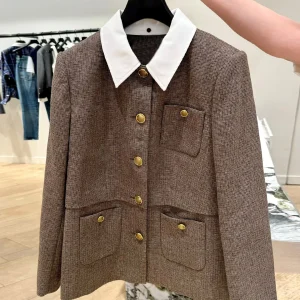 Ele Lady's Plaid Jaet Cardigan Women's Small Fraance Sle Autumn Winter High End Faion Outerwear Commute Sle - AliExpress Sweaters&Jumpers