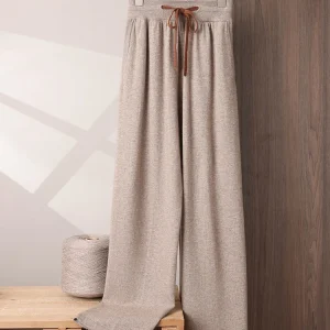 Man Pants 100% Cashmere Clothing Straight Trousers New Autumn Winter High Quality Cozy Fashion Knitwear Basic Soft Brushed Pants - AliExpress Pants