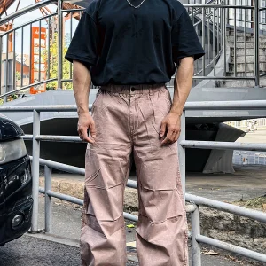 American Sle Workwear Pants Men's Straight Leg Cotton Fitn Large Size Casual Spring Autumn High Waist Zipper Fly - AliExpress Pants