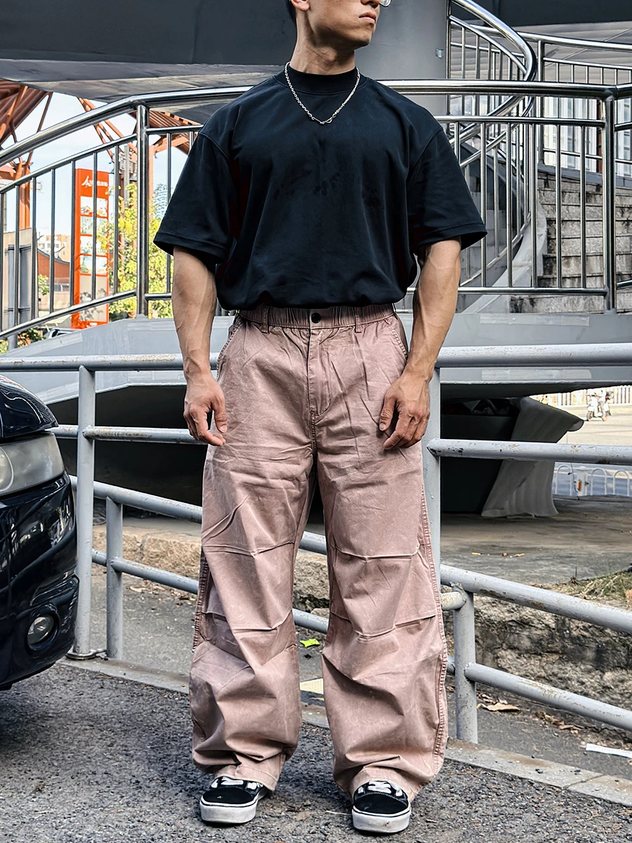 American Sle Workwear Pants Men's Straight Leg Cotton Fitn Large Size Casual Spring Autumn High Waist Zipper Fly - AliExpress Pants