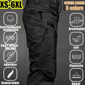 Men's Tactical Cargo Pants 6XL Plus Size Outdoor Casual Sports Pant Hiking Fishing Waterproof Multi-pocket Men Trousers - AliExpress Pants