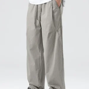 Retro American Work Pants Men Summer New Trend Loose Straight Leg Casual Trousers Youthful Urban Fashion Cotton Blend - AliExpress Pants