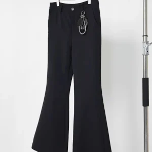 Men's 2025 Four Seasons Wear Slim Fit Flared Trousers Fashion Long Suit Pants Male Pocket Decoration Stylish Loose Comfort Pants - AliExpress Pants