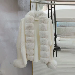 2026 Autumn Winter of High-end Coat Fashion Shawl Sweater Jacket Imitation Fur Fur Collar Knitted Cardigan for Women - AliExpress Sweaters&Jumpers