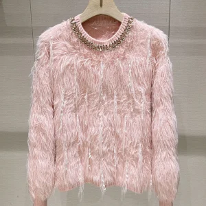 Knitted Sweater with Tassel Design round Ne Long Sve Women's Faion Winter 2025 Soft Medium Thin Breathable - AliExpress Sweaters&Jumpers