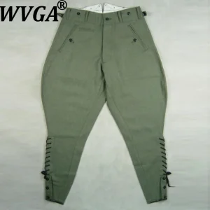 WVGA Spring Autumn New Man Tide Vintage Breeches Woolen Trendy Button Pockets Niche Casual Ankle-Lengn Pencil Cargo Pants W12737 - AliExpress Pants